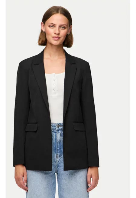 Дамско яке -  304517983 - Рециклиран полиестер/Полиестер - Черно - Черен