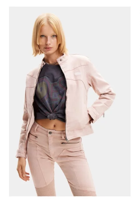 Дамско яке -  776145 - Розово - Памук - Розово