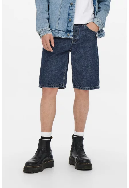 Дънков къс панталон