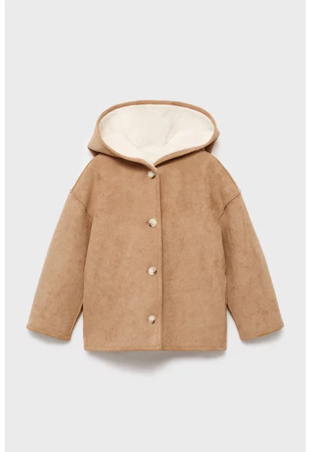 Двулицево плюшено яке с качулка