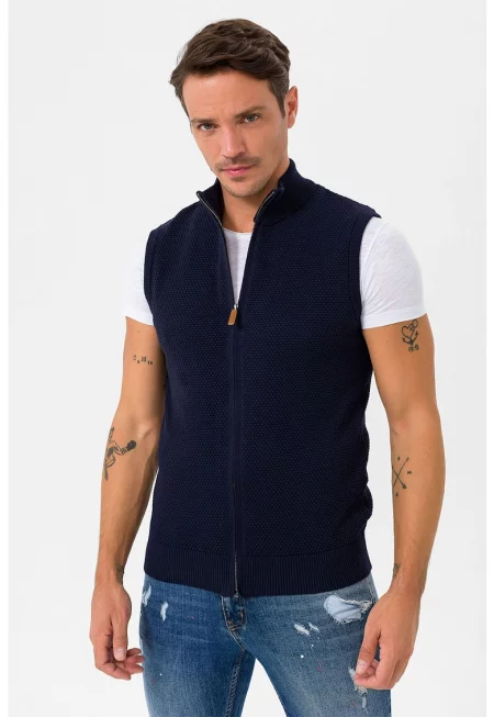 Елек от памук с цип