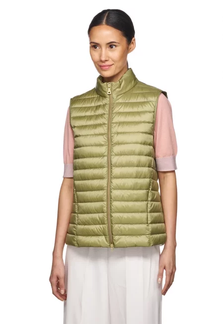 Елек с цип - Шам фъстък зелено