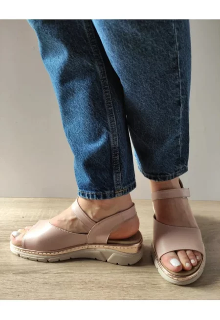 Ежедневни дамски сандали  12528Vt Mostar C5-N Розов Нюд - Розов