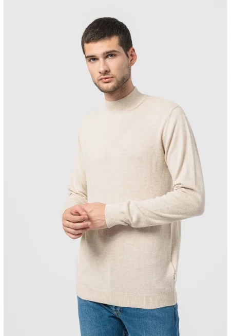 Фино плетен пуловер Seasonal с вълна