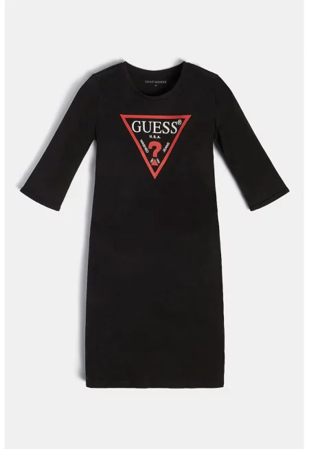 GUESS - Рокля от жарсе с лого