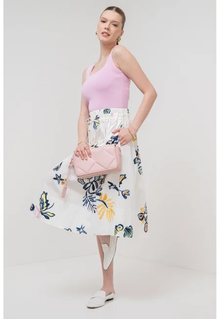 Къс топ Nuage с квадратно деколте - Лилав