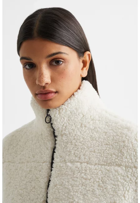 Късо палто Borrego със скосени джобове