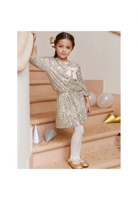 Комплект блуза и пола 5544 Ecru Regular Fit - полиестер