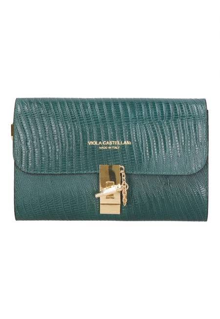 Кожена чанта с релеф