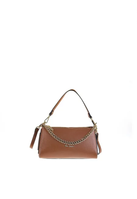 Кожена чанта за рамо Violette - Кафяв