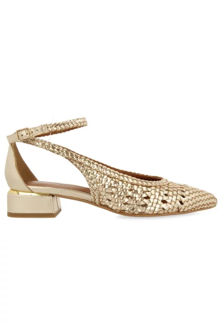 Кожени пантофки Bardejov - Златист