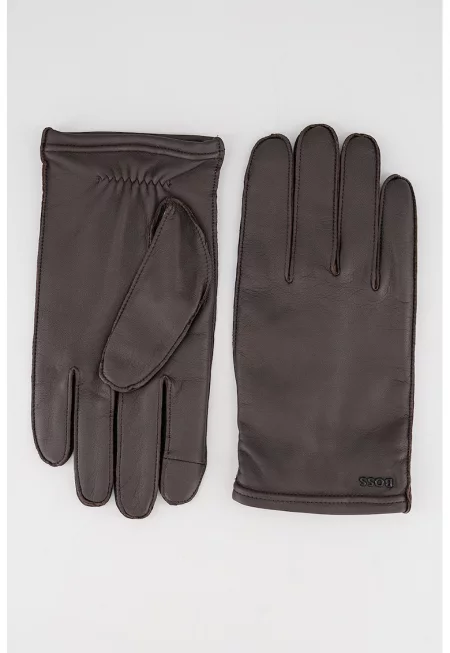 Кожени ръкавици Kranton - Тъмнокафяв