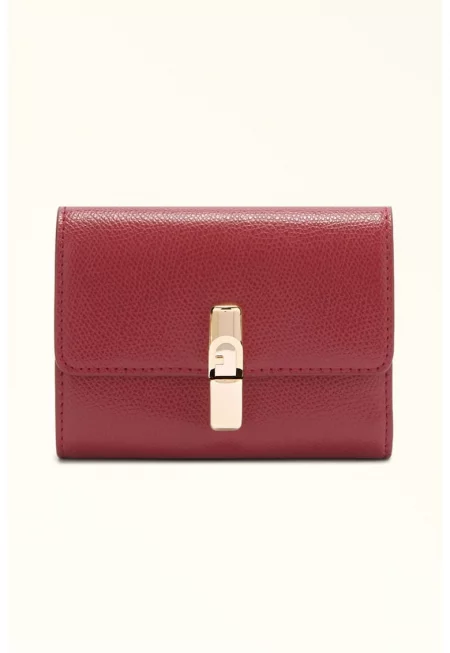 Кожено портмоне с тройно прегъване