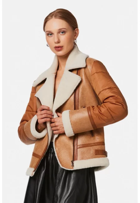 Кожено яке - Карамел