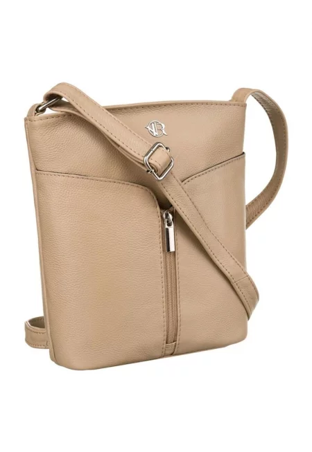 Кросбоди чанта от естествена кожа -  22x22x7см