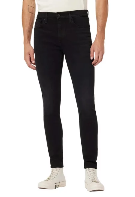 Леко еластични тесни дънки - Черен