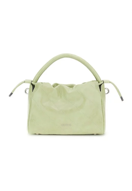 Малка чанта с лого - Шам фъстък зелено