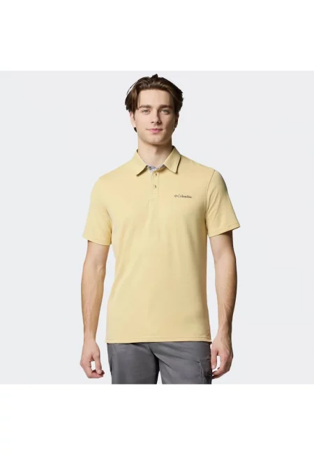 Мъжка поло тениска -  удобна - мека - жълта - 70% модал - 30% полиестер