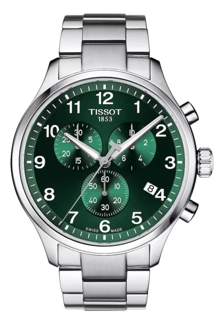 Мъжки часовник  Chrono XL Classic - хронограф - дата - Super-LumiNova - зелен - неръждаема стомана