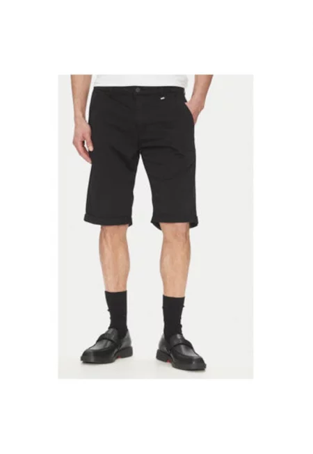 Мъжки къси панталони  265812 552829 - Памук/Еластан - Черни - Черен