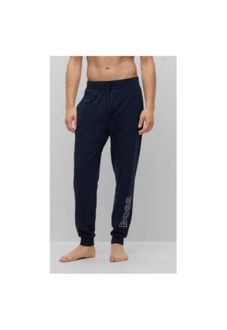 Мъжки пижамен панталон -  302480265 - Памук - S INTL - Син