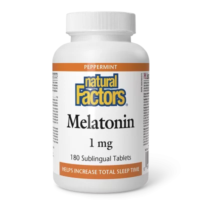 Мелатонин - Срещу безсъние, 1 mg, 180 сублингвални таблетки