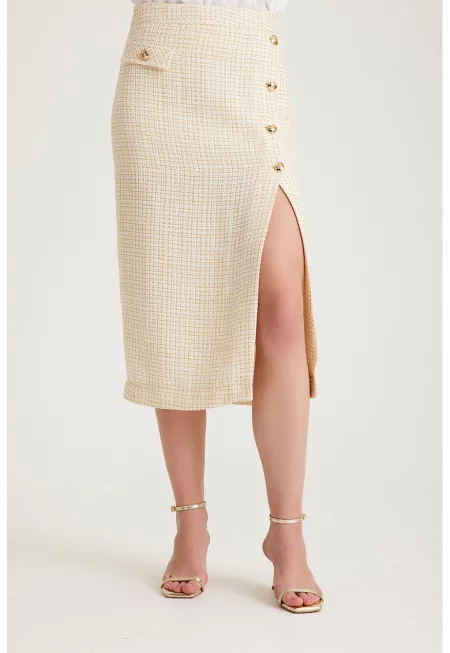 Миди пола от туид