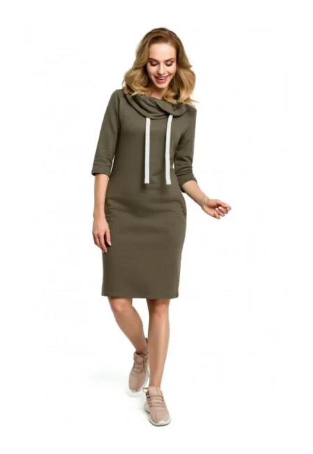 Миди рокля -  Ежедневна - памук/полиестер