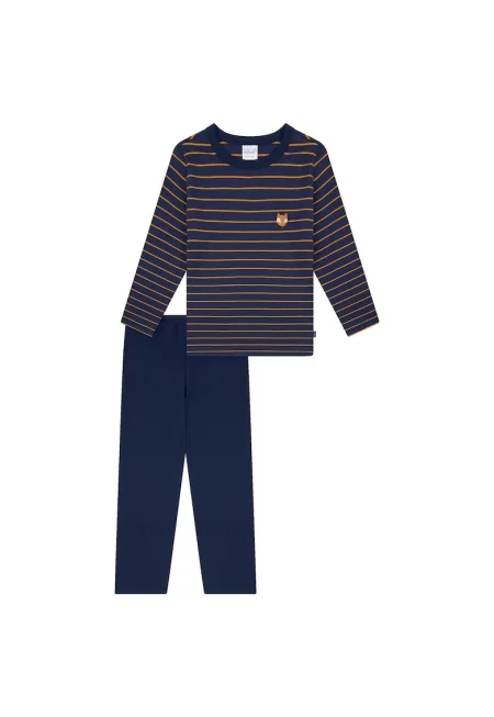 Памучна дълга пижама