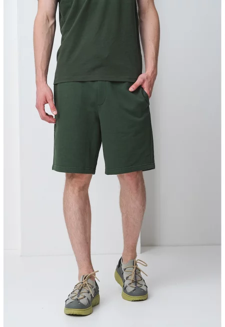 Памучни бермуди Dayono - Тъмнозелен