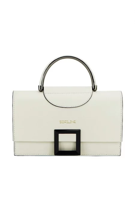 Премиум чанта от естествена кожа 8926 123 Крем 15276 - Крем