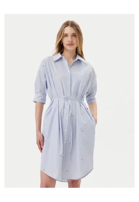 Рокля-риза - Joop Jeans - светлосиня - жени -