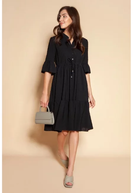 Рокля тип babydoll с волани