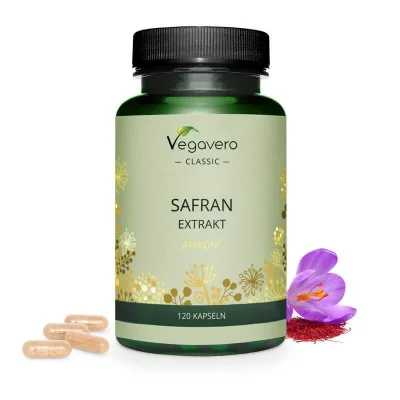Стрес и добро настроение - Шафран екстракт, 120 капсули, 100% Vegan