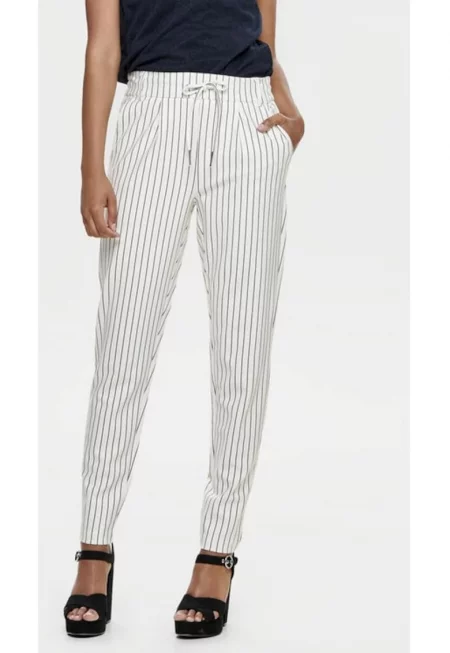 САМО Панталон 15176615 Бял стандартен крой - вискоза