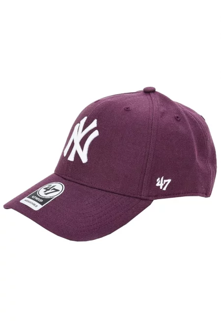 Шапка -  New York Yankees MVP Шапка B-MVPSP17WBP-PJ - лилава - Един размер - Виолетов
