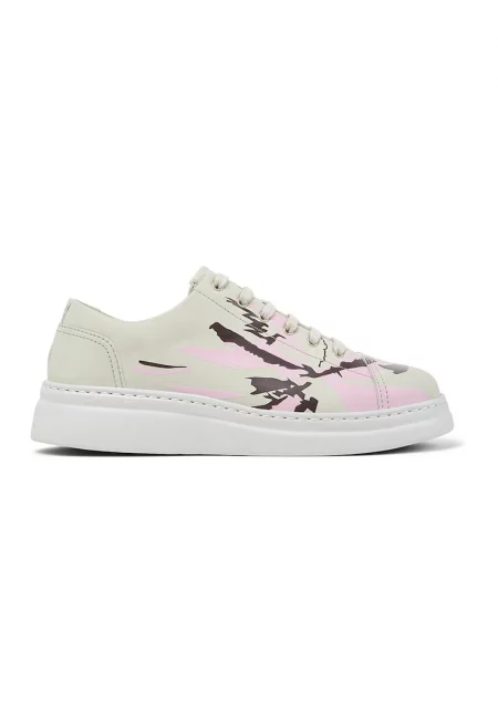 Скосени спортни обувки Runner Up Twins 8661 - Кафяв/Светлорозов/Светло бежово