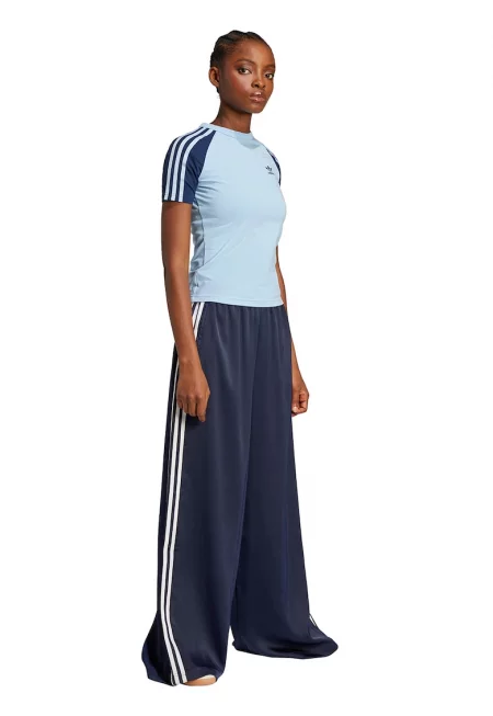 Спортен панталон с широк крачол и висока талия