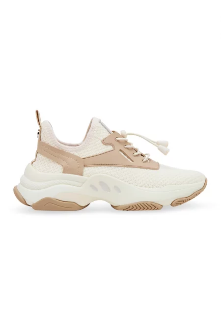 Спортни обувки Match-E с мрежа с лесно обуване - Мръснобял/Светло бежово