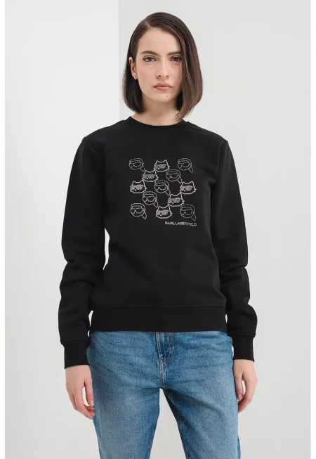 Суитшърт от органичен памук с лого