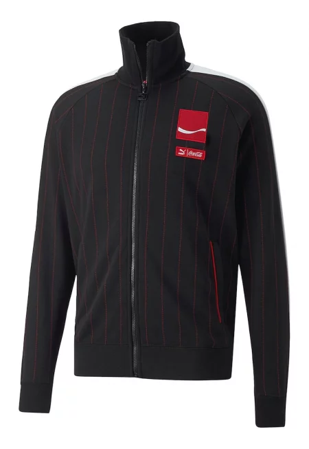 Суитшърт с шарка на PUMA X COCA COLA T7 TR - Червен/Черен