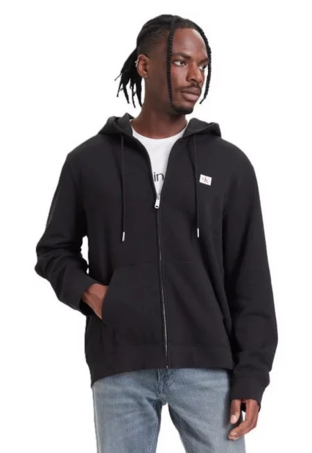 Суитшърт с цип  CL LS 350TERRY WVN LBL FZ HOODIE-LV04RH234G-UB1