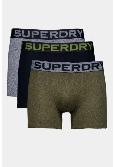 SUPERDRY - Боксерки с лого - 3 чифта