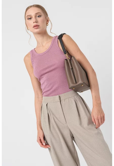 Танк топ Rina с бляскав ефект