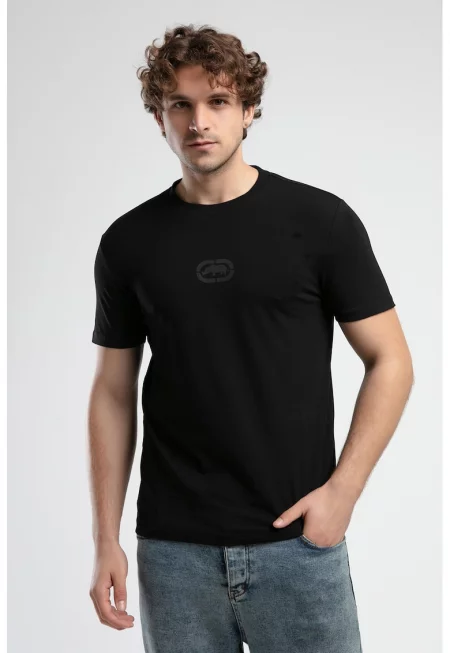 Тениска с лого - Черен