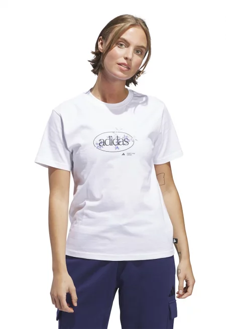 Тениска с овално деколте и лого