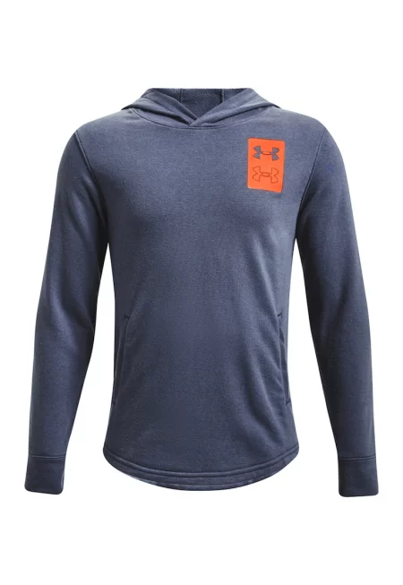 Тренировъчно худи Rival Terry с лого - Оранжев/Тъмносин