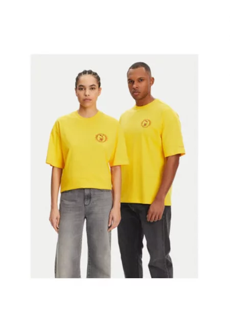 Унисекс тениска  630092 - памук/рециклиран памук - жълта - Жълт