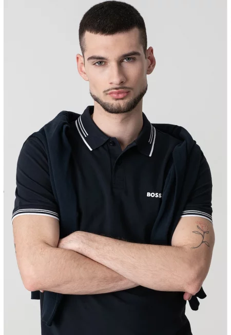 Вталена тениска Paul с яка