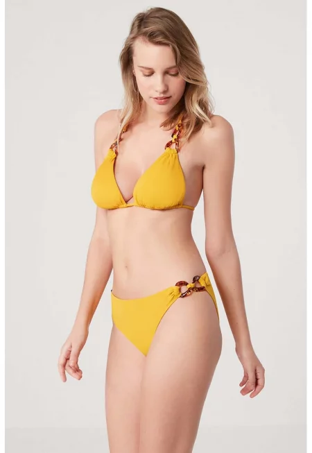 Бански от две части - Синапено жълто